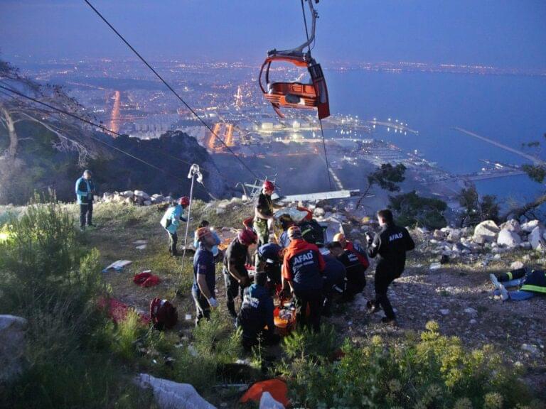 Dozens rescued after cable car accident in Turkey leaves one person dead