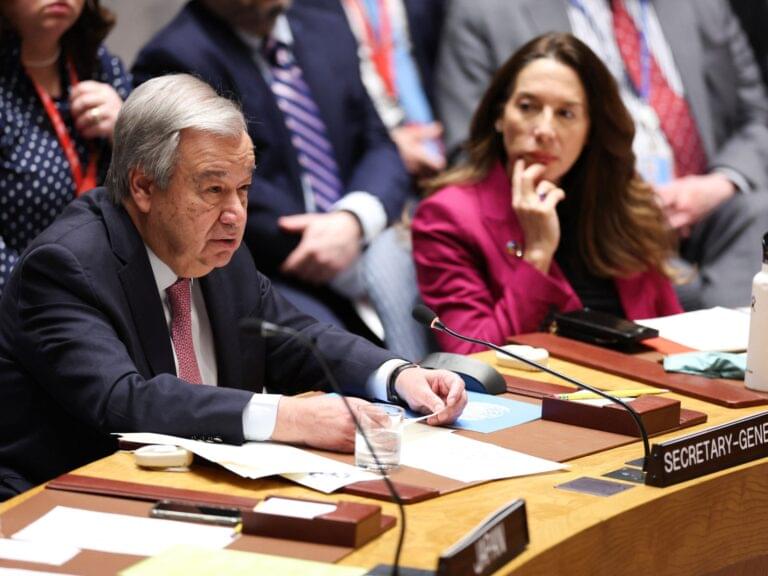 The United Nations calls for restraint, while Iran and Israel make accusations in the Security Council