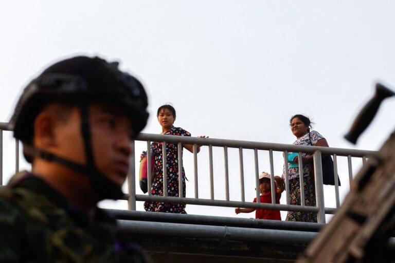 Myanmar troops retreat as rebels declare control over key border town